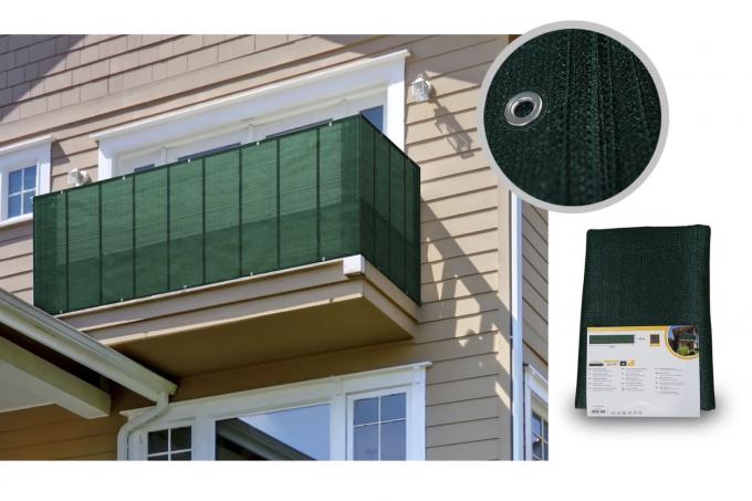 ระเบียง Hdpe Shade Net 0.9x5m UV Sail Finishing 2