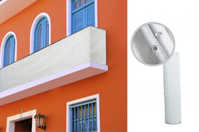 ระเบียง Hdpe Shade Net 0.9x5m UV Sail Finishing 3