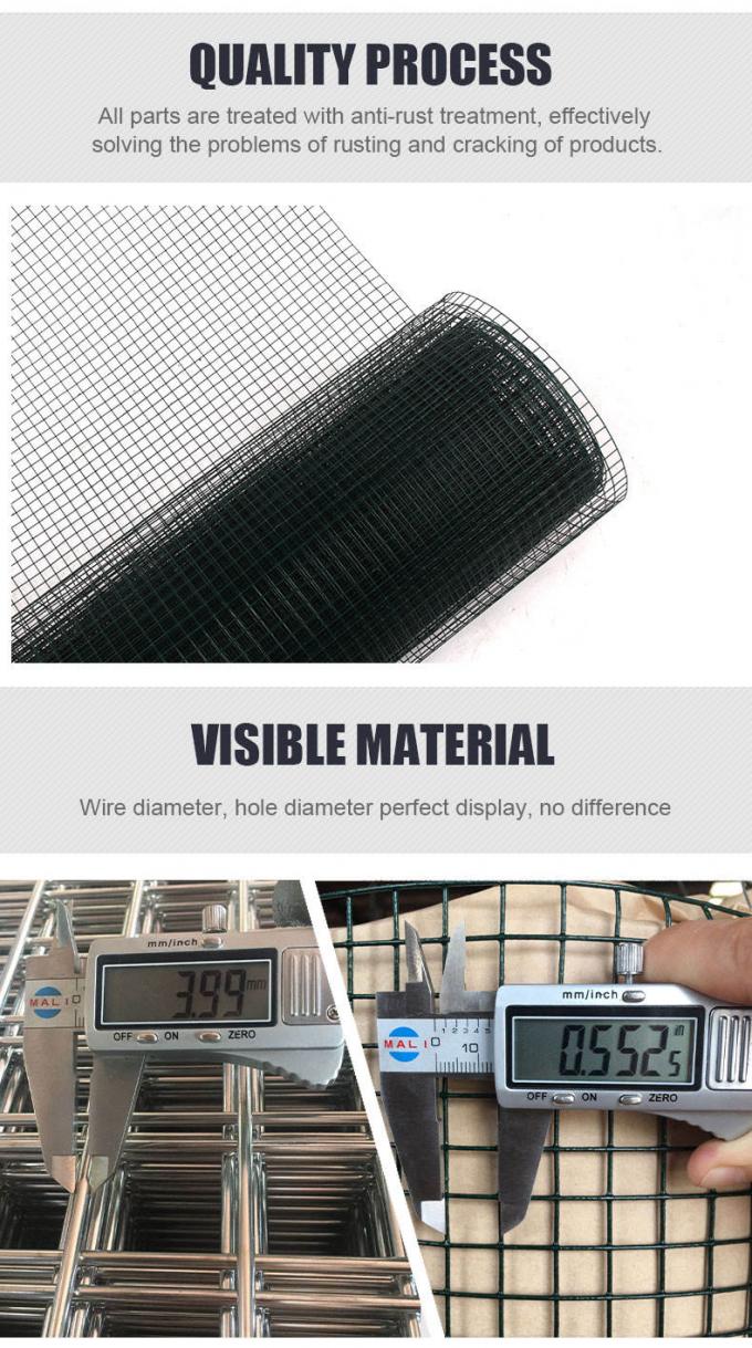 ทอ 304 316 3/4 นิ้วแผงรั้วตาข่ายลวดเชื่อม 1